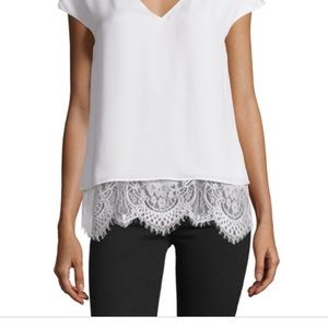 Parker Marilena lace top sz S